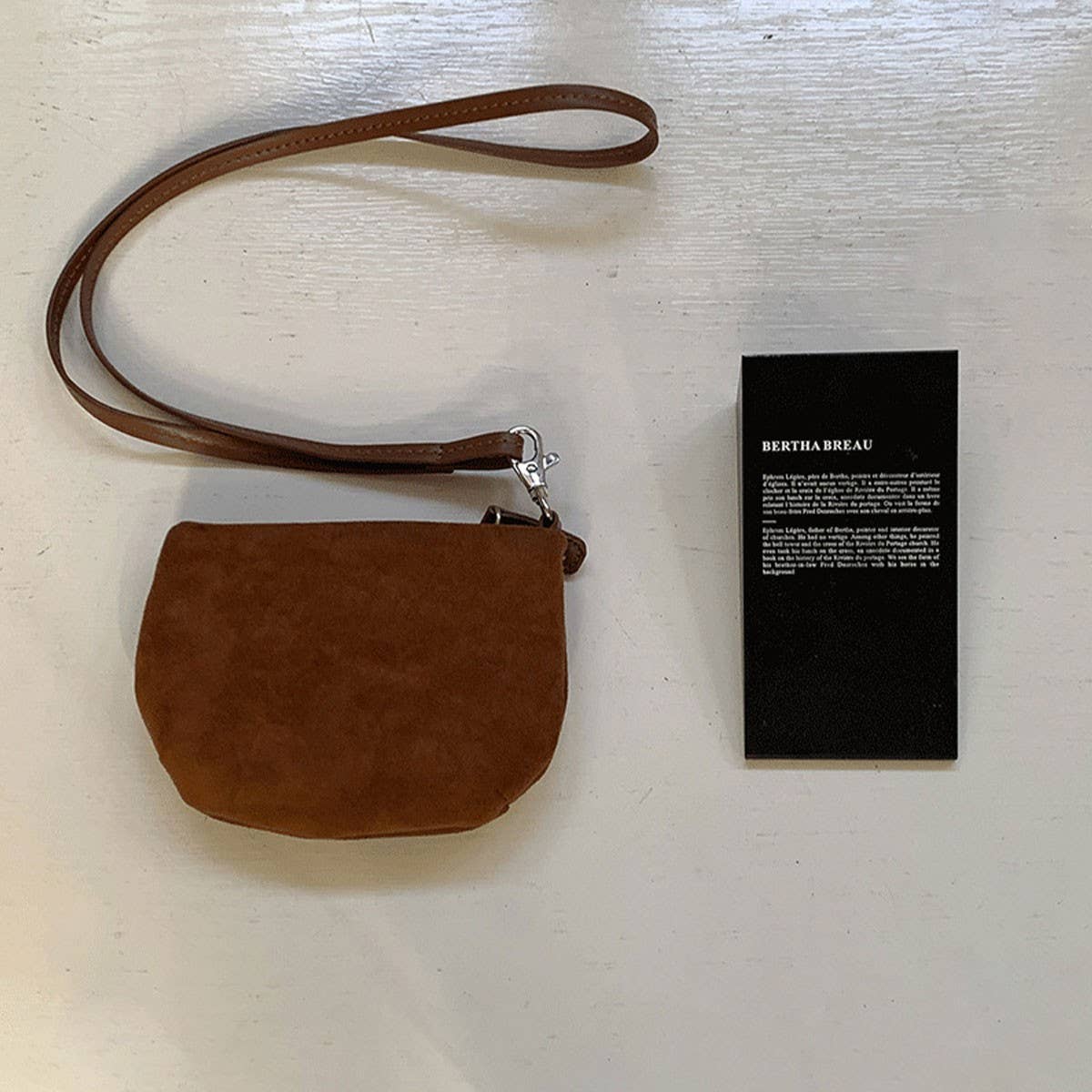 SUEDE FROSTED MINI BAG SHOULDER CROSSBODY BAG_CWAB4105