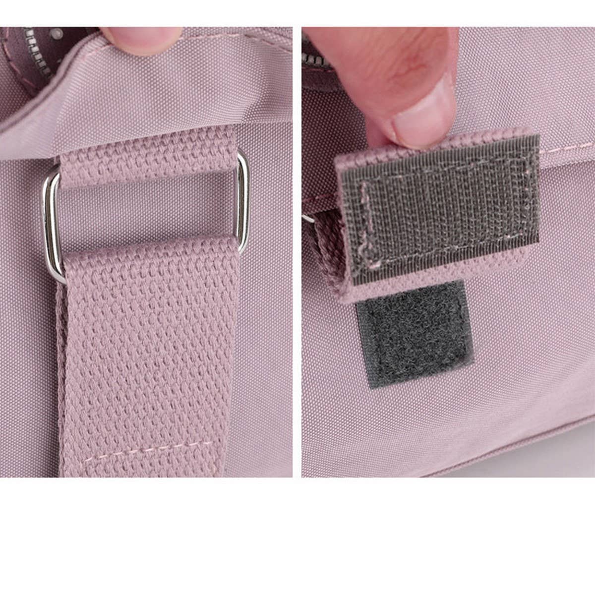 SIMPLE LARGE CAPACITY NYLON SHOULDER BAG_CWASC1787