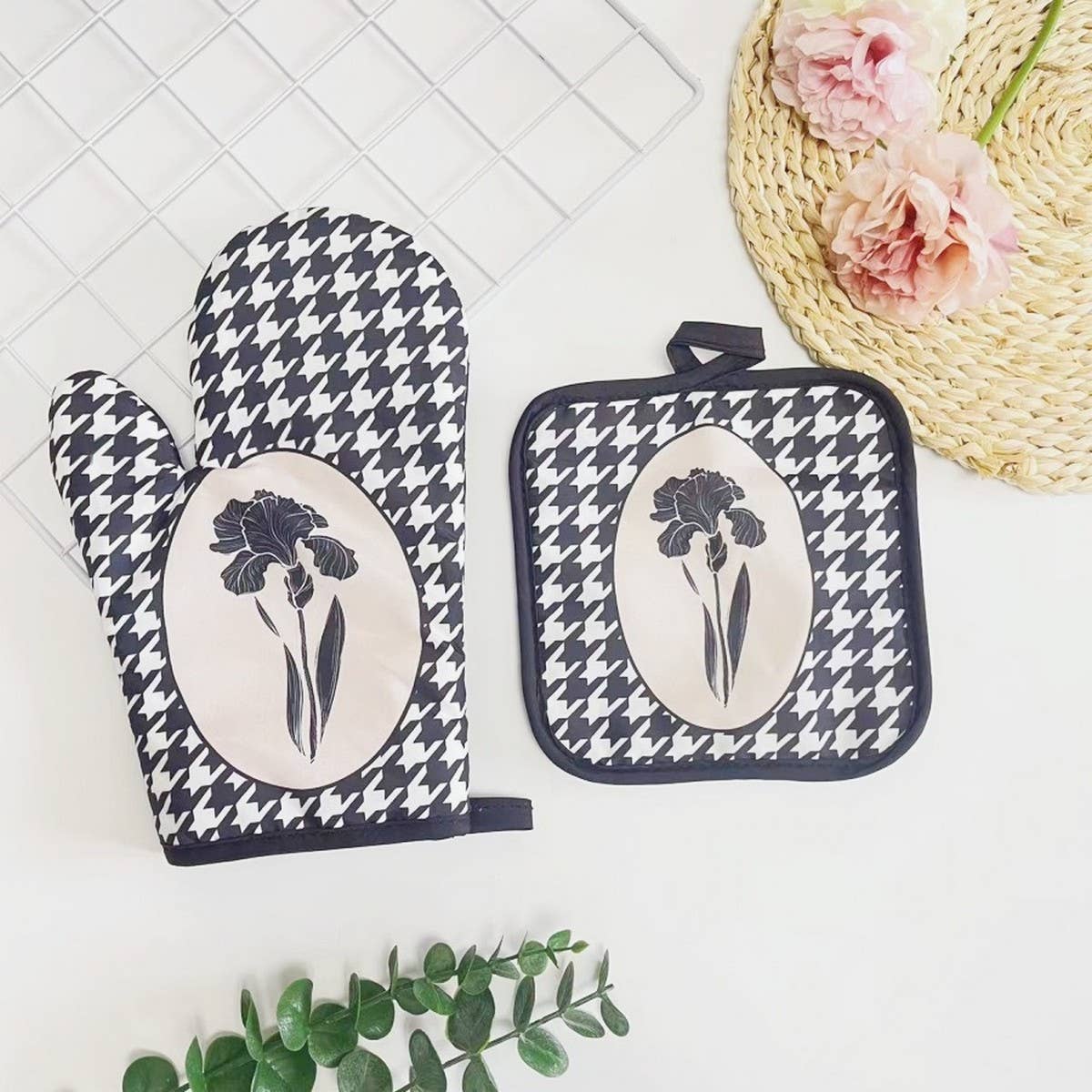 SUNFLOWER PRINT ANTI-SCALDING 2-PIECE SET