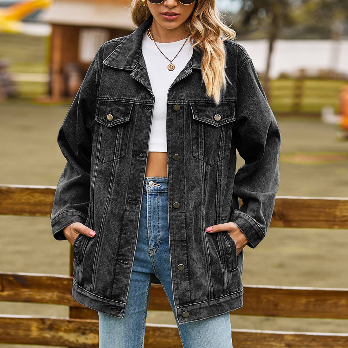 Women??¢s Retro Casual Oversized Jean Jacket_CWOCO1191