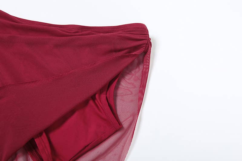 Sexy Off-Shoulder Crop Top with Bodycon Skirt Set