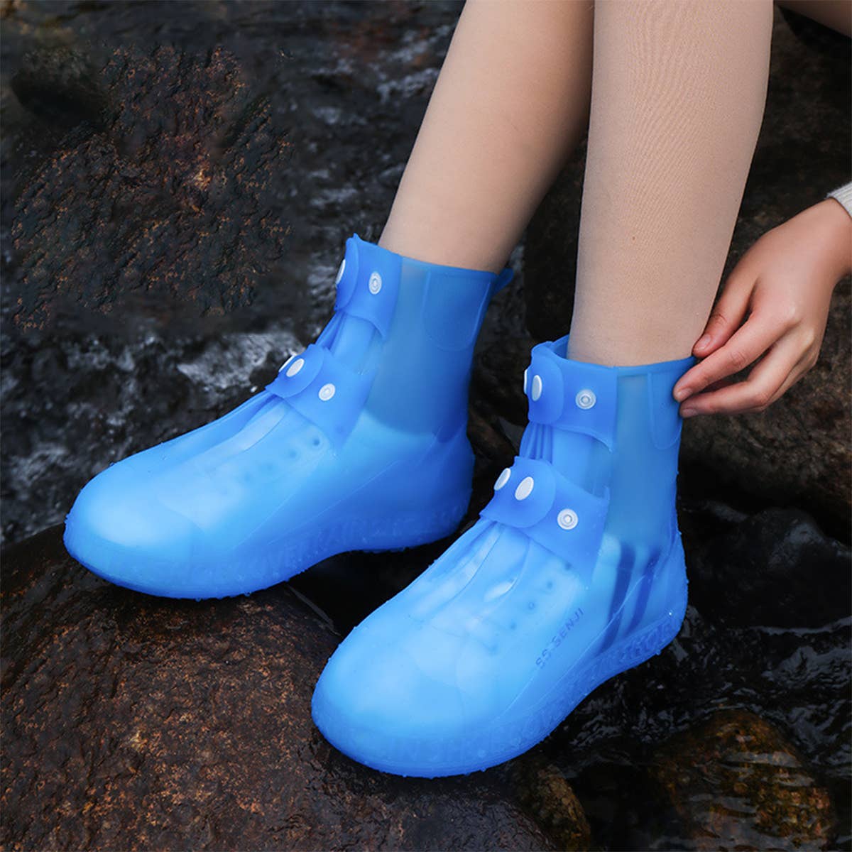 CWMM8434_OUTDOOR WATERPROOF RAIN BOOTS SHOE COVERS