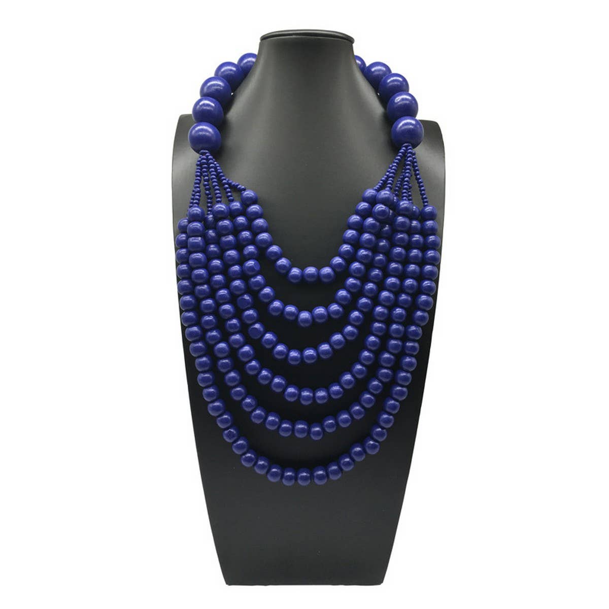 ETHNIC STYLE MULTI-LAYER WOODEN BEADS NECKLACE_CWMM4979