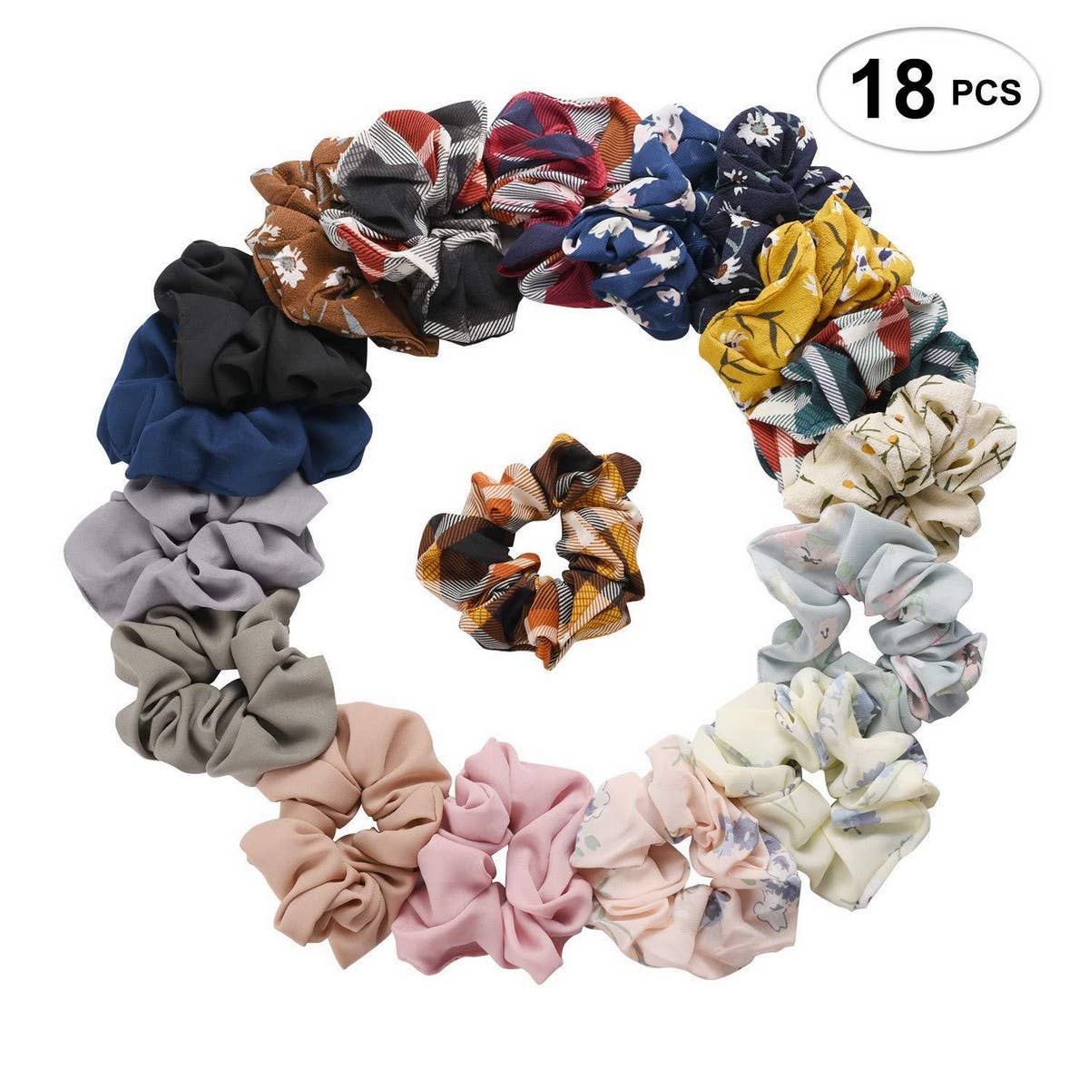 CHIFFON FABRIC HAIRBAND HAIR ACCESSORIES HAIR TIE