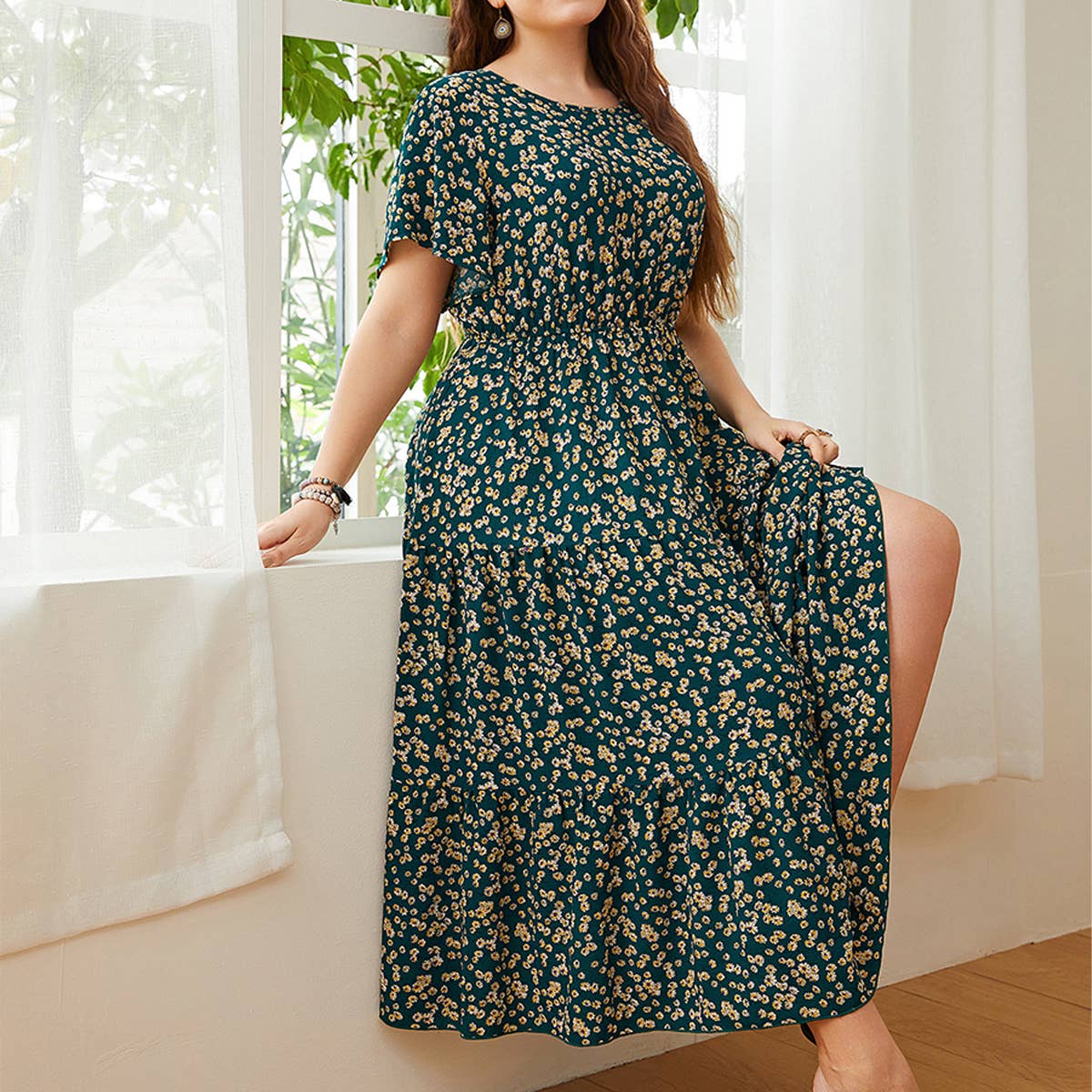 2025 Loose Floral Dress ??Plus Size Casual Fit_CWDMD5961