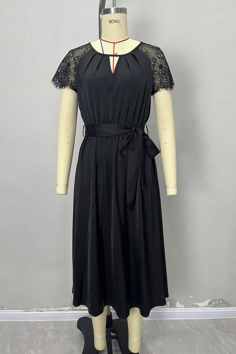 CWDMD5077_ELEGANT HIGH-GRADE LACE A-LINE EVENING DRESS