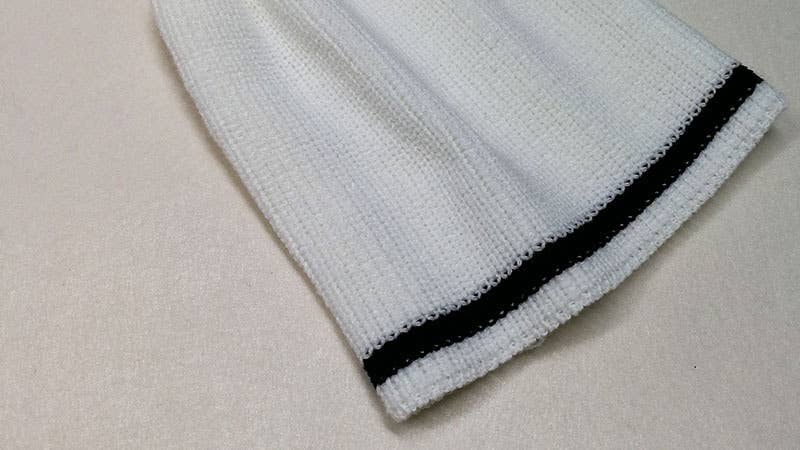 Falbala bump color stripe knitting a sweater