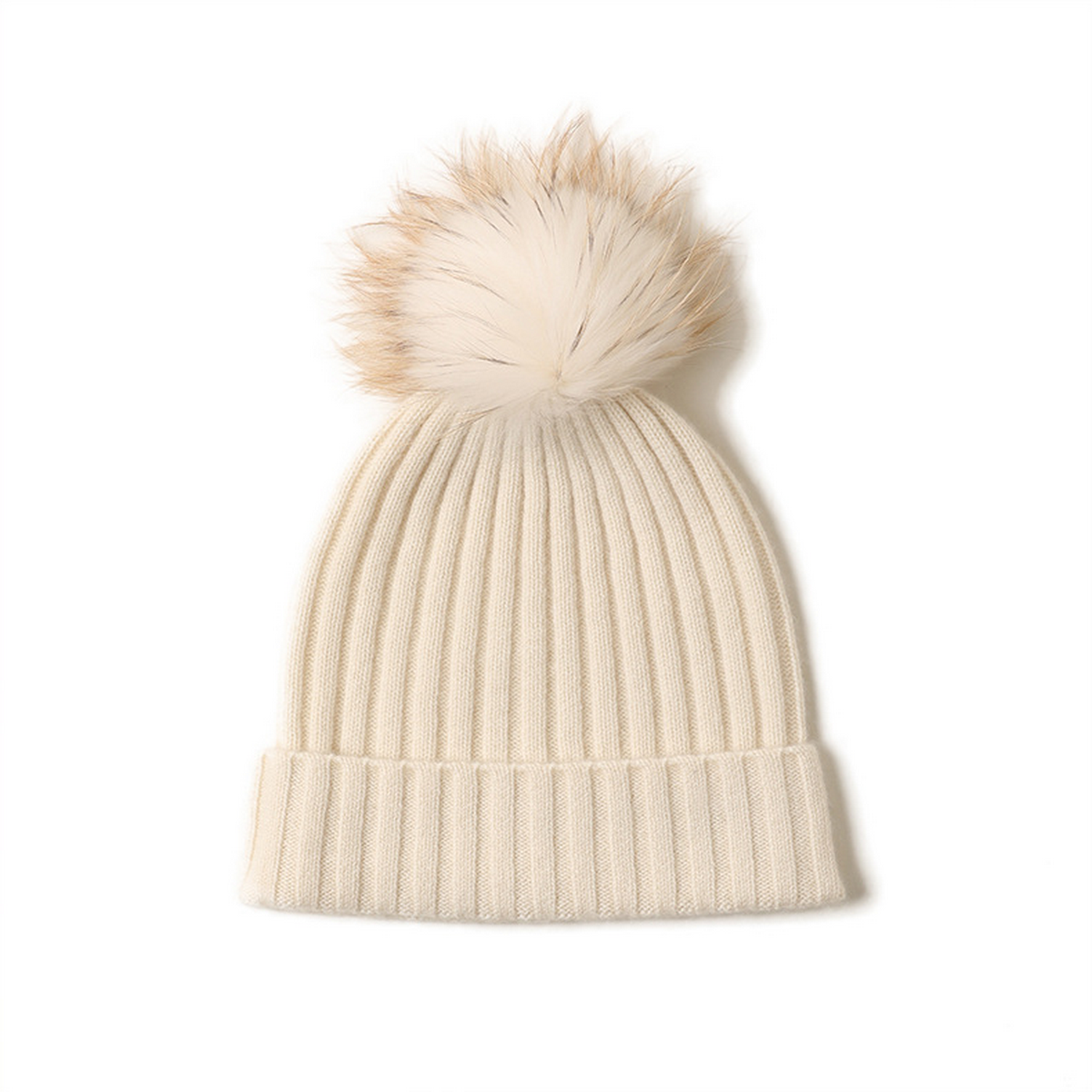 Cozy Wool Cone Hat with Fur Ball ? Women¡¯s Style_CWAH3998