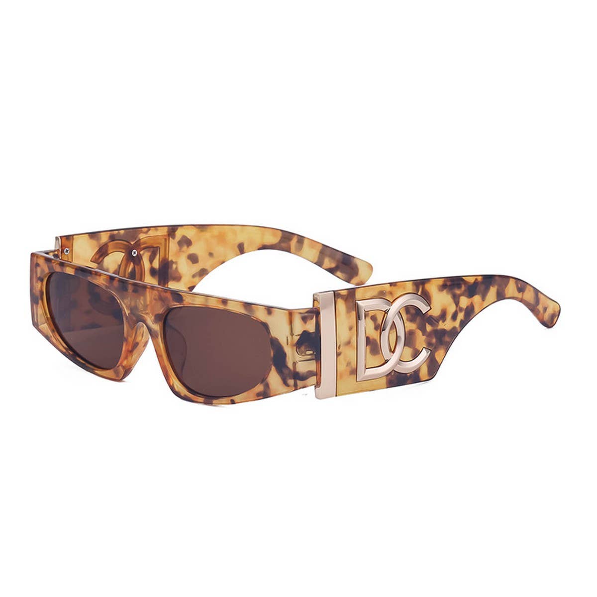 STEAMPUNK SMALL FRAME WIDE TEMPLE SUNGLASSES_CWASG0683