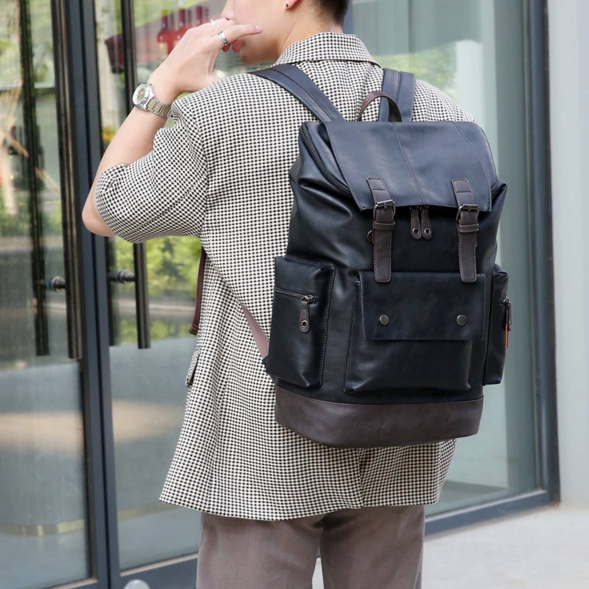 Men's Casual Backpack, Stylish Korean Design_CWAB5175