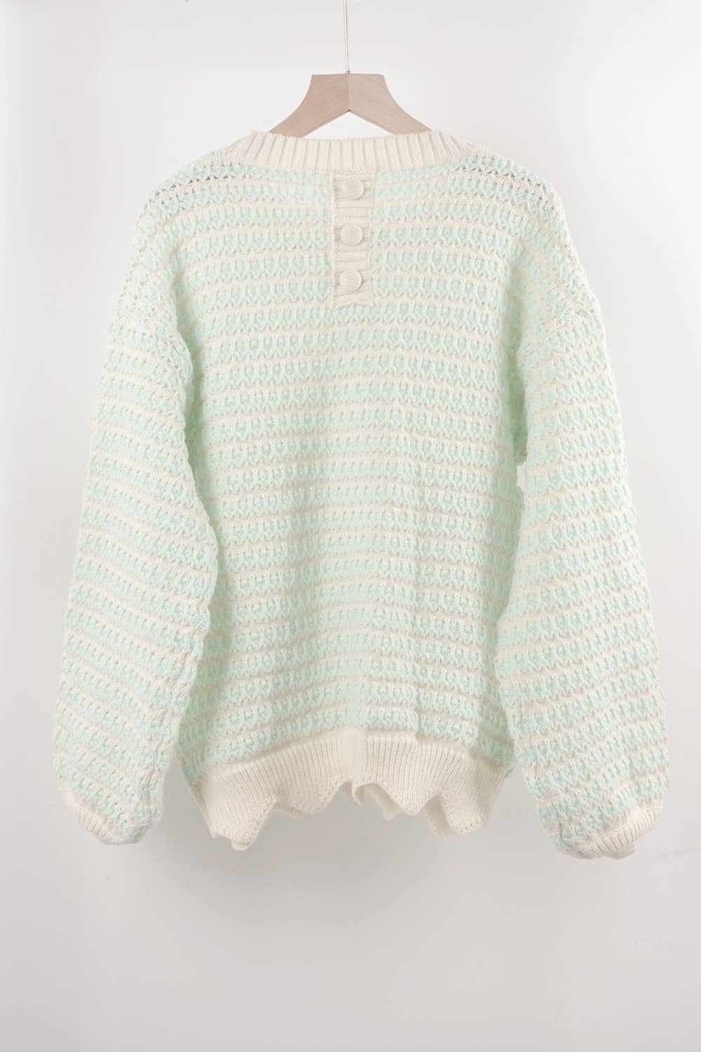 FASHION HOLLOW-OUT PLUS SIZE PULLOVER SWEATER