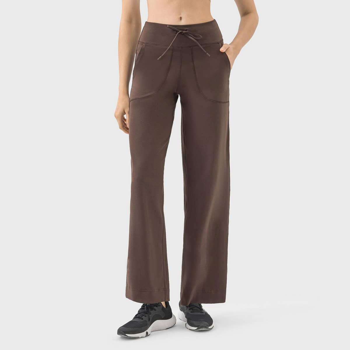 Zero Feel Wide-Leg Yoga Pants with Pockets_CWAB5230