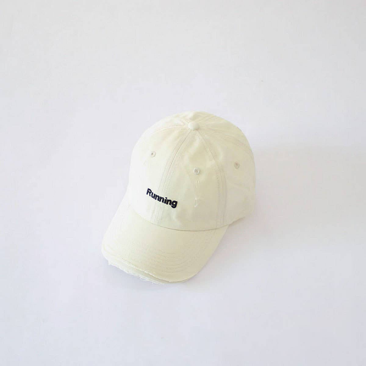 INS Kids Distressed Baseball Cap Letter Embroidery CWAH2889