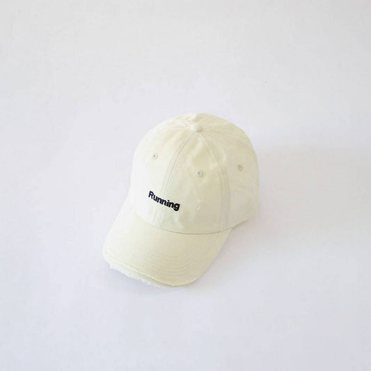 INS Kids Distressed Baseball Cap Letter Embroidery CWAH2889