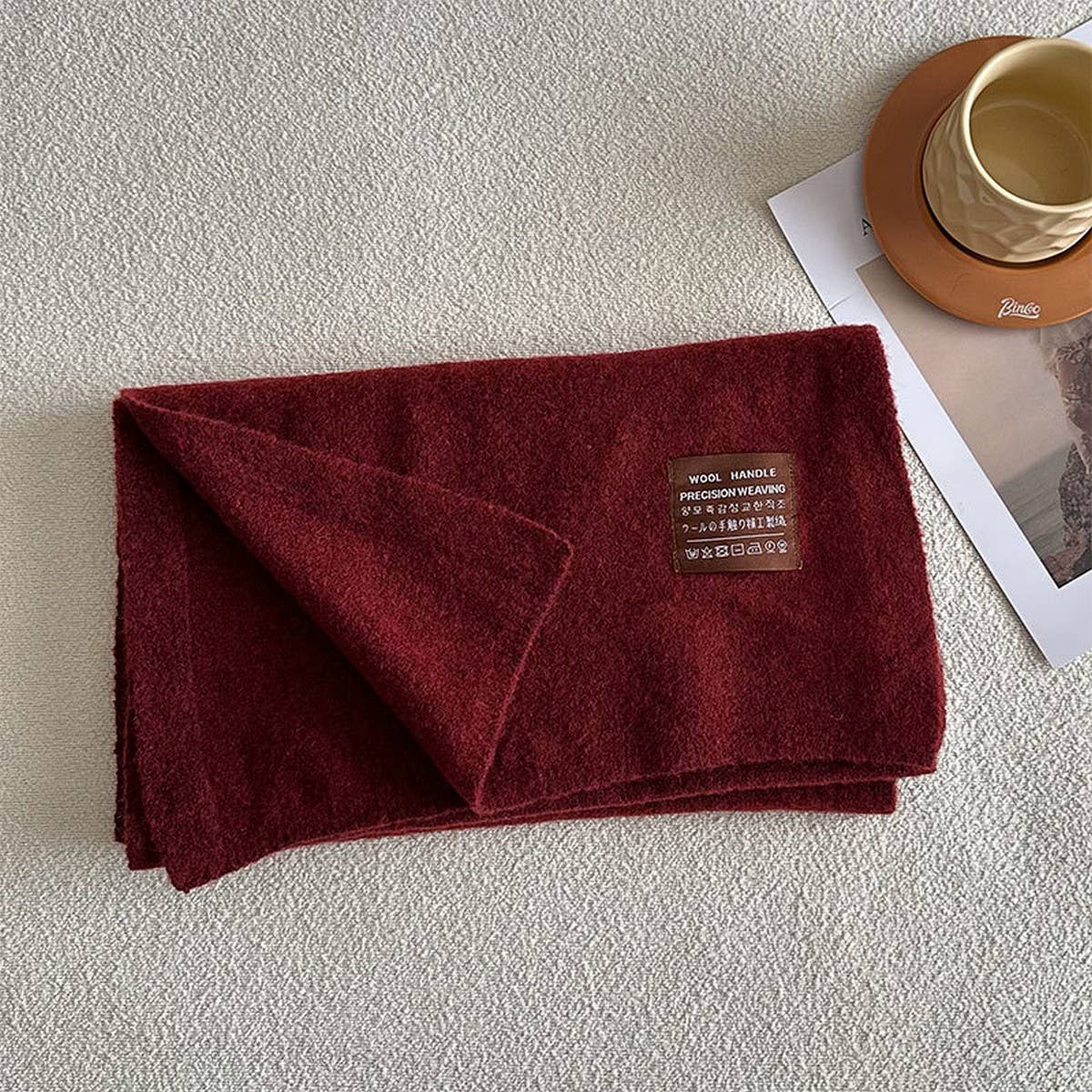 Blend Knit Scarf ??Stretchy Warm Unisex Wrap_CWASC2311