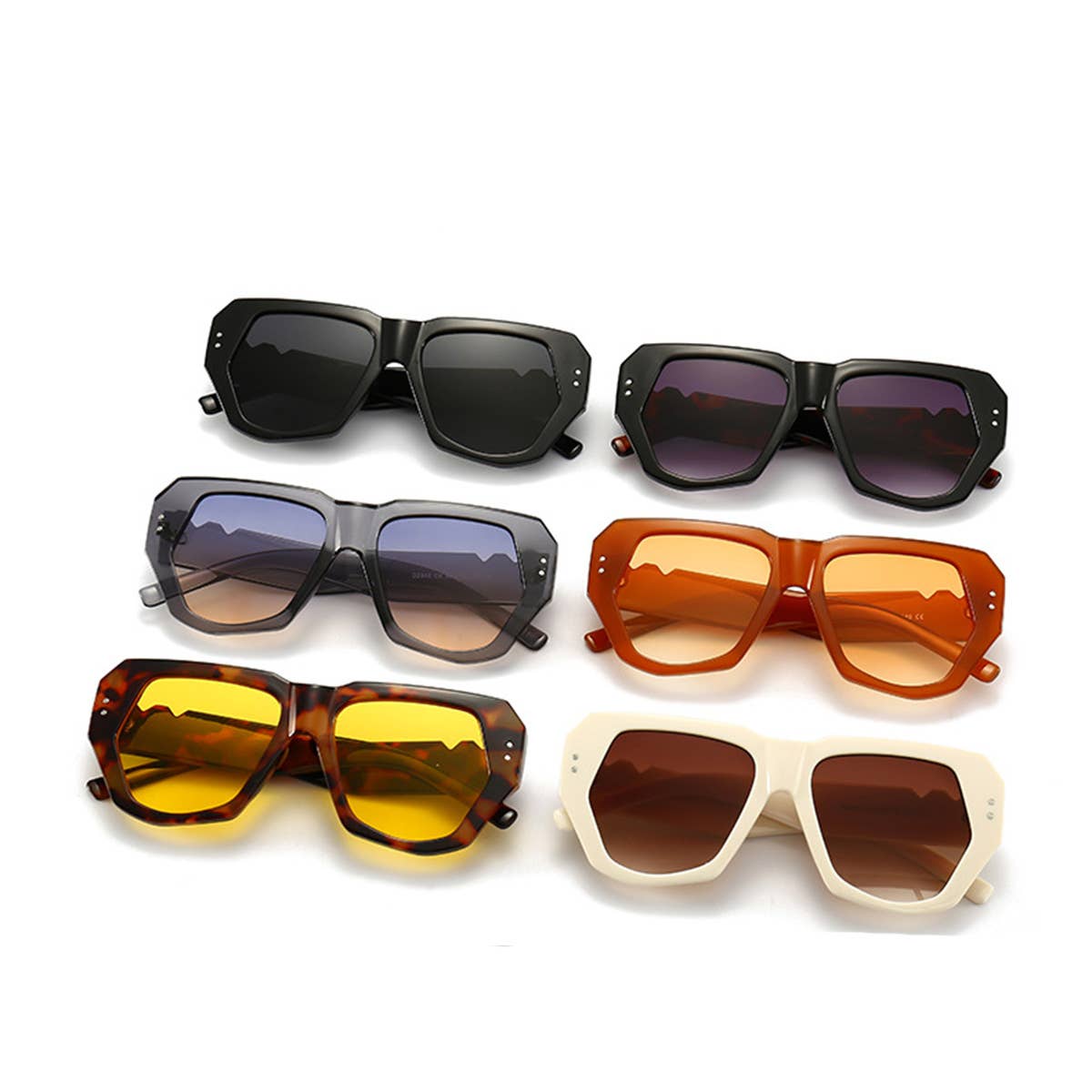 BUTTERFLY RIVET TRENDY RETRO SUNGLASSES_CWASG0441