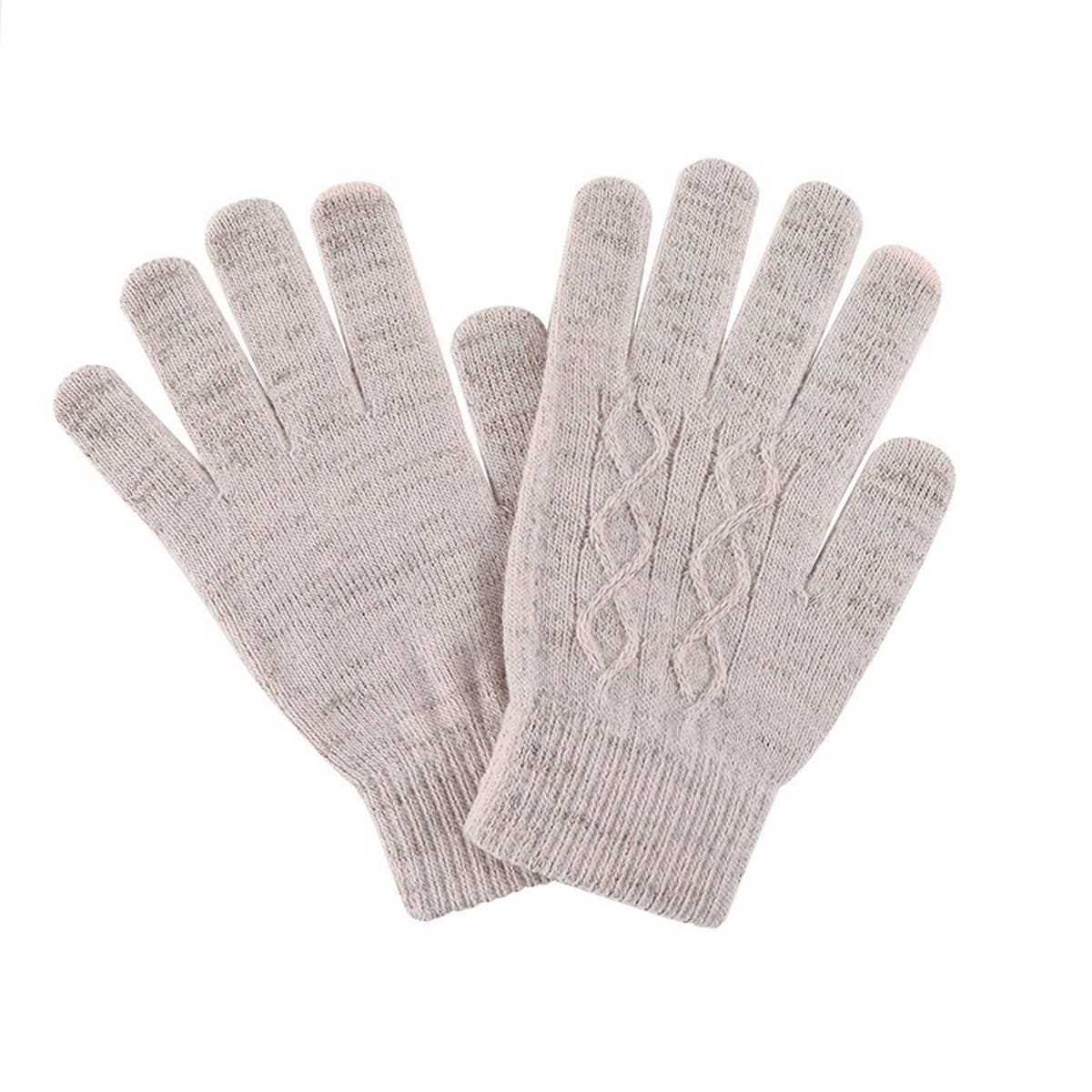 WINTER OUTDOOR KNITTED TOUCH SCREEN ADULT GLOVES_CWAG0404