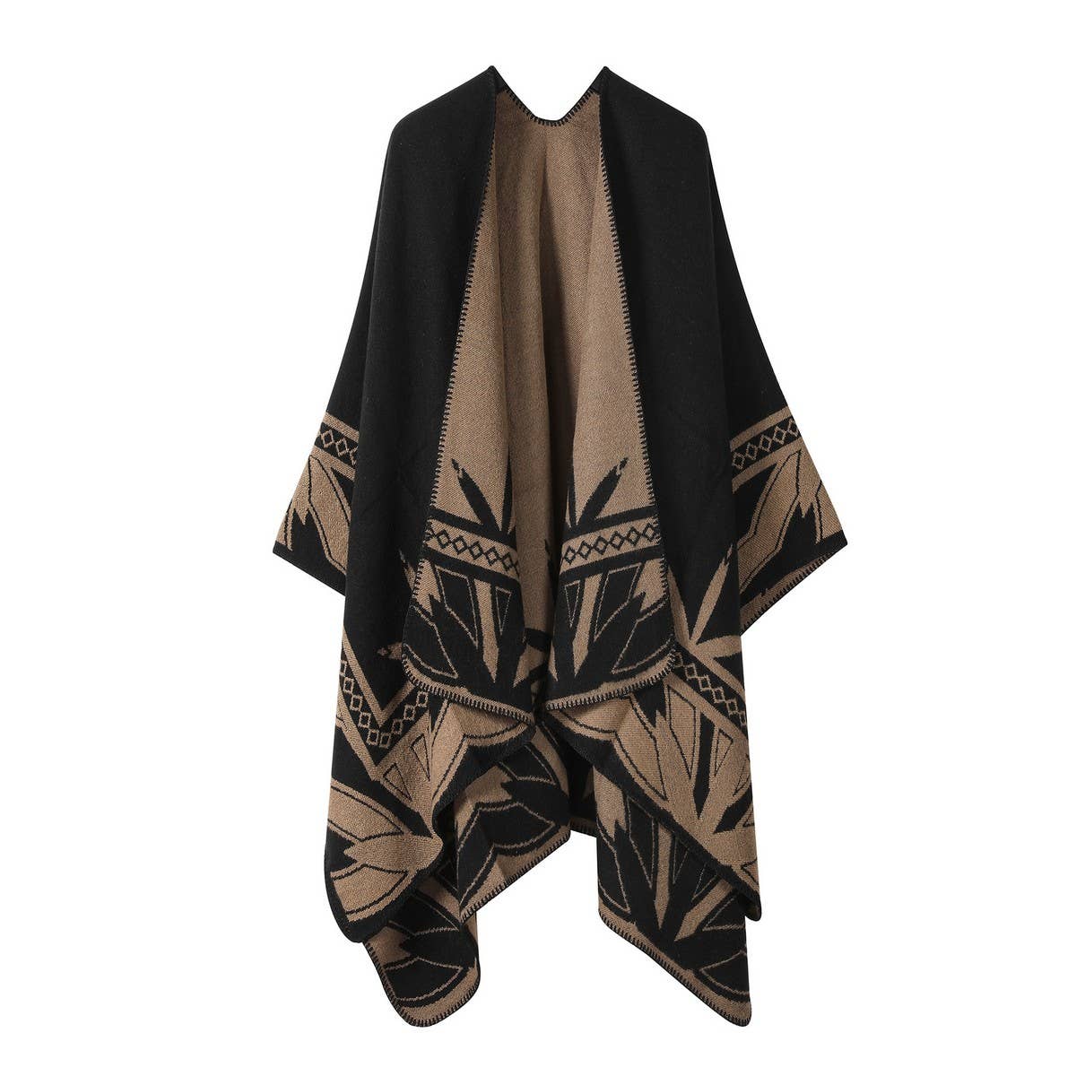 WEAR A FAUX CASHMERE CAPE SCARF SHAWL