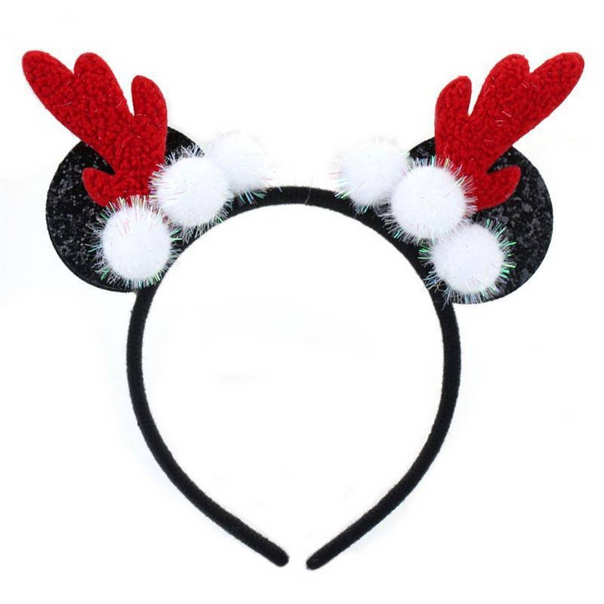 Fluffy Reindeer Headband for Christmas Cosplay