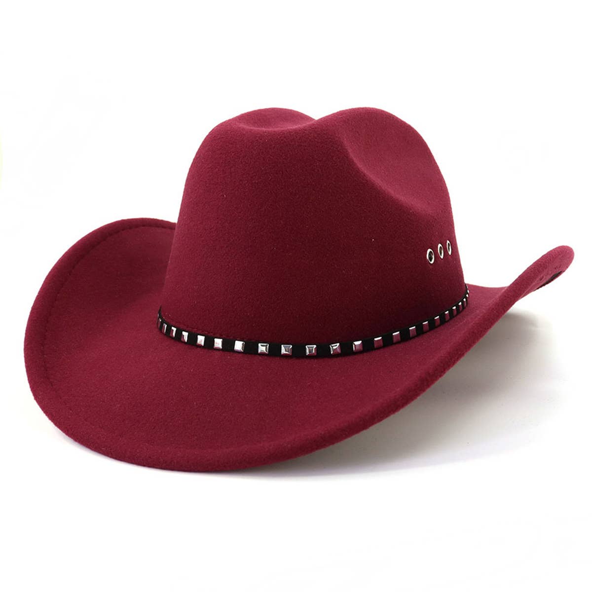 Western Cowboy Felt Hat Wide Brim Ethnic Jazz Hat_CWAH0679