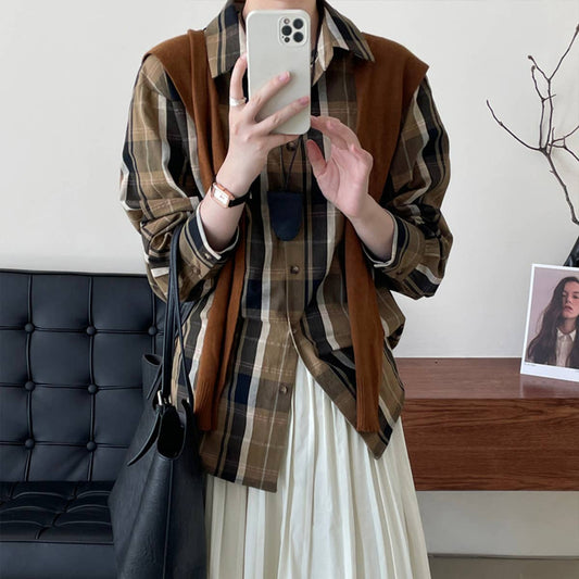 Slouchy relaxed casual shirt jacket