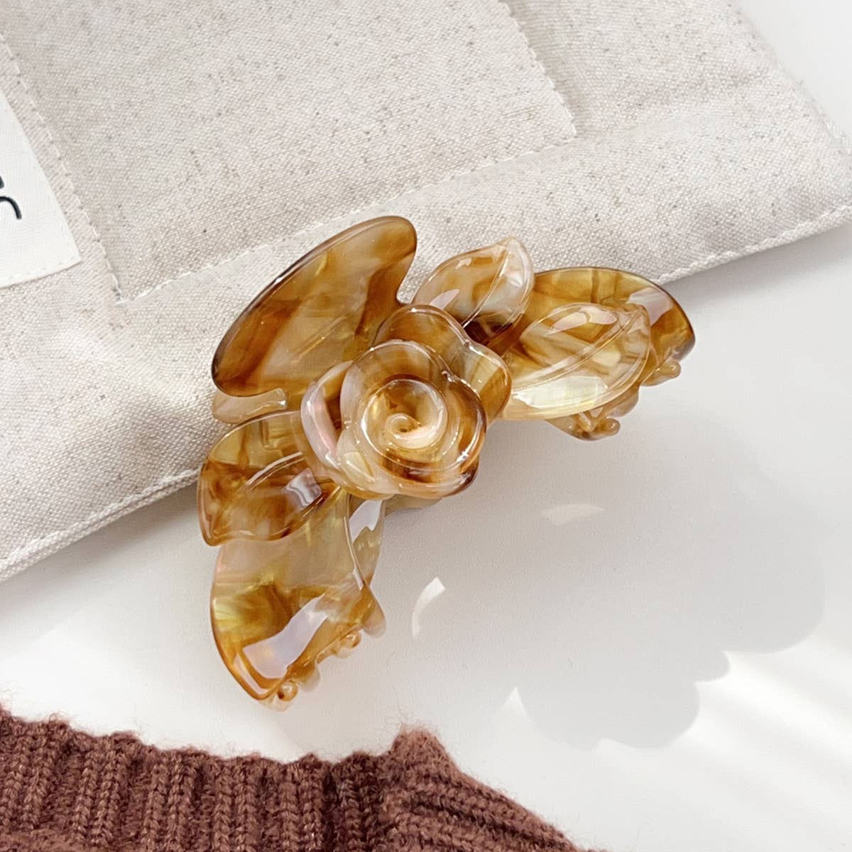 Acetic acid board flower hairpin tray hairpin