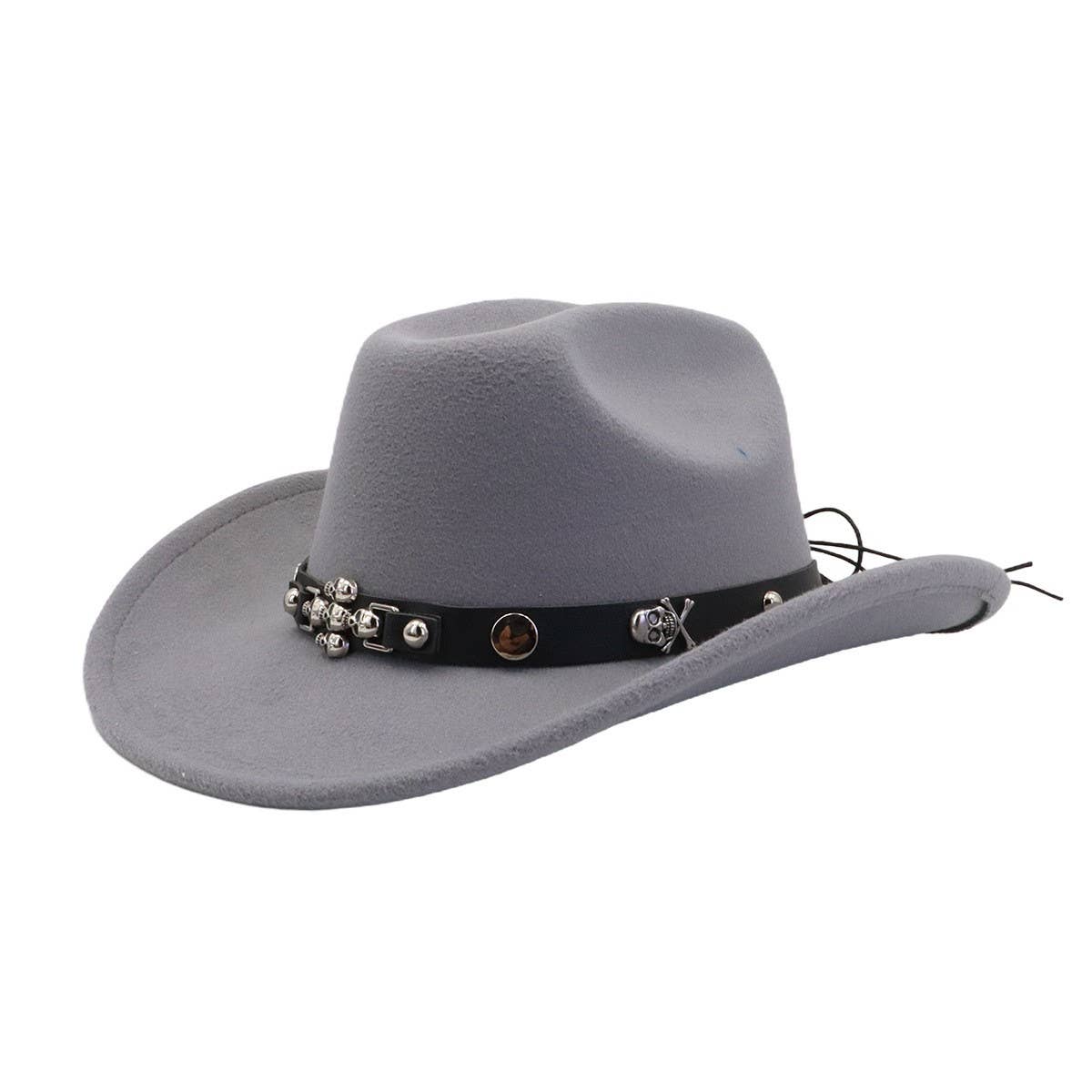 Western Ethnic Wool Cowboy Fedora Hat for Couples_CWAH04385