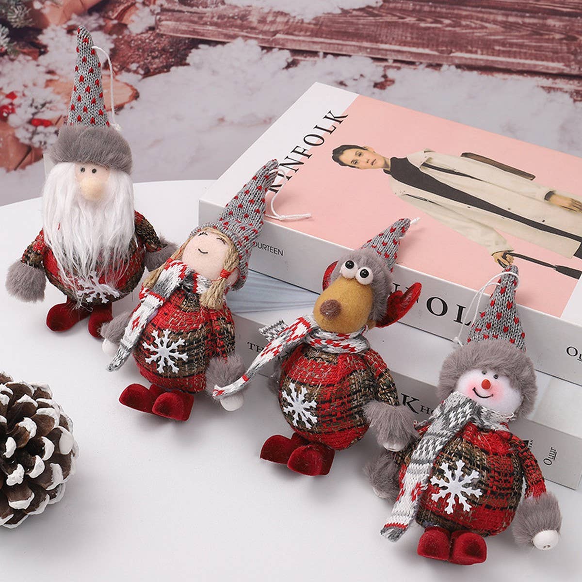 CHRISTMAS DOLL PENDANT CHRISTMAS TREE ORNAMENTS