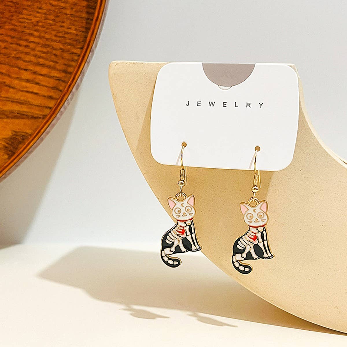 CARTOON HALLOWEEN FUNNY ANIMAL EARRINGS_CWAJE1841