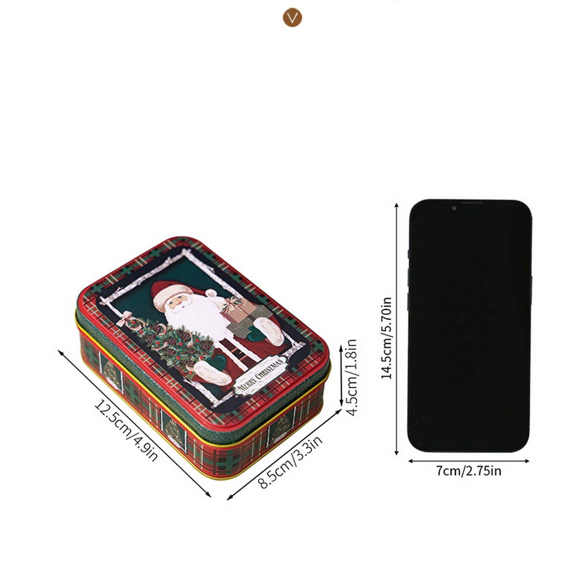 CWMM10283_CHRISTMAS MINI TIN BOX WITH LID FOR GIFTS