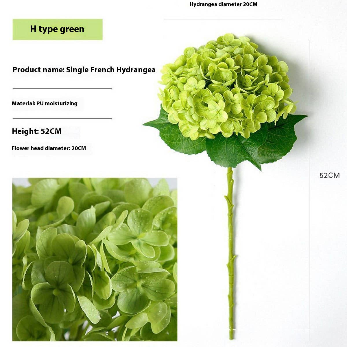 3D Touch Artificial Hydrangea Hotel Wedding Decor_CWMM6463