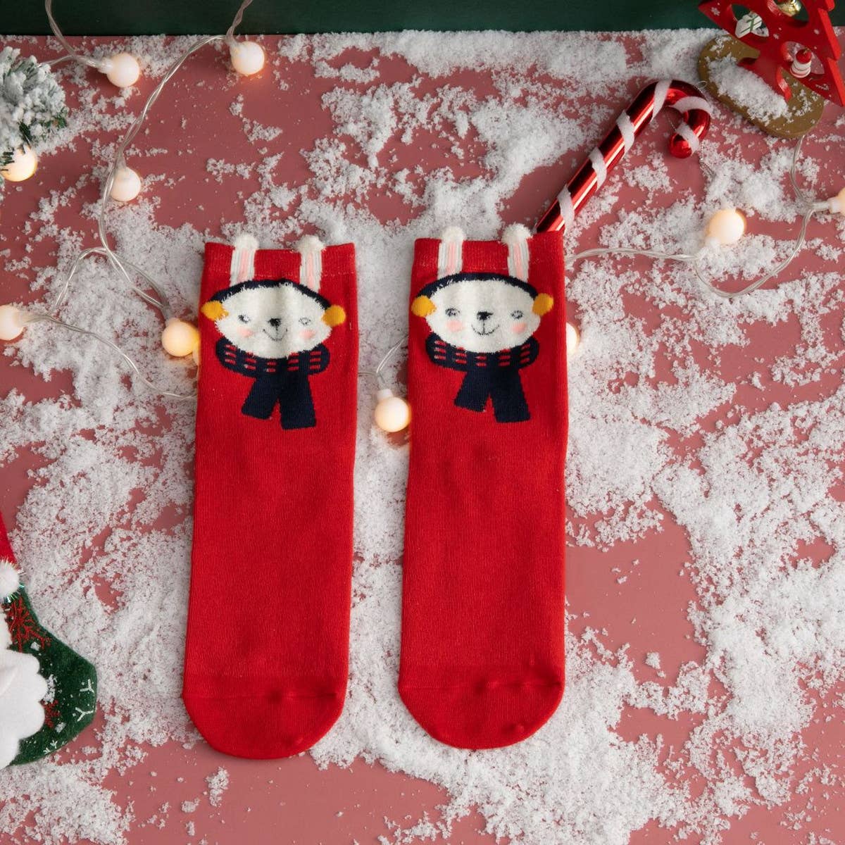 CHRISTMAS SOCKS ELK OLD MAN SOCKS