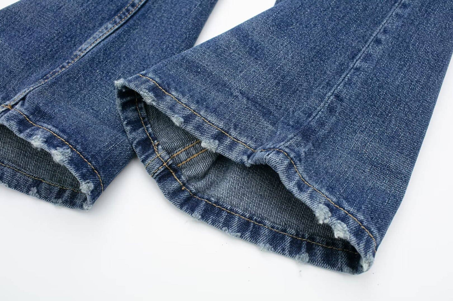 MID-RISE FLARED LONG JEANS FOR WOMEN