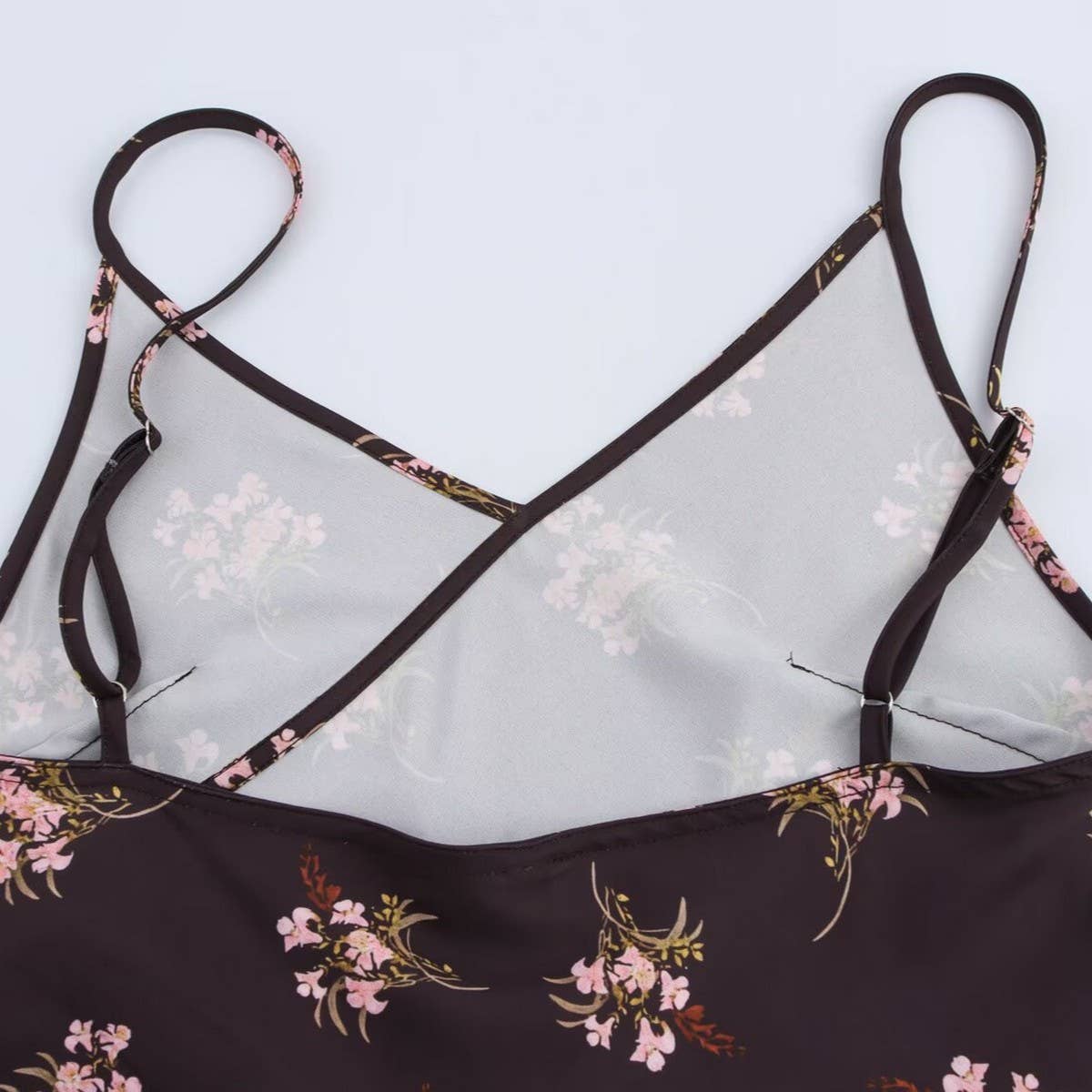 Floral Print Sleeveless Midi Cami Dress