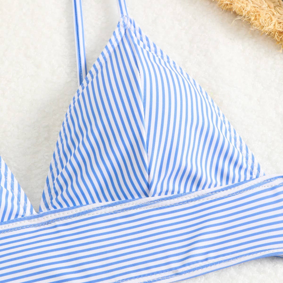 STRIPED BIKINI SET - SLIM FIT SWIMSUIT_CWMW0912