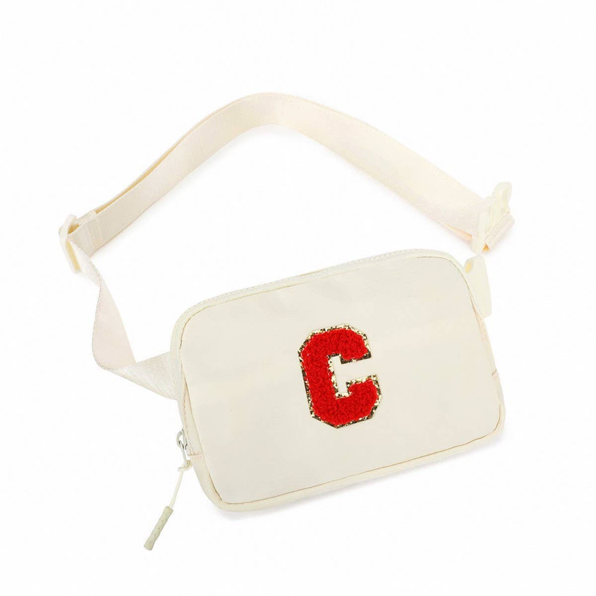 Sporty Fanny Pack??Chenille Letters & Nylon Fabric_CUAB0283