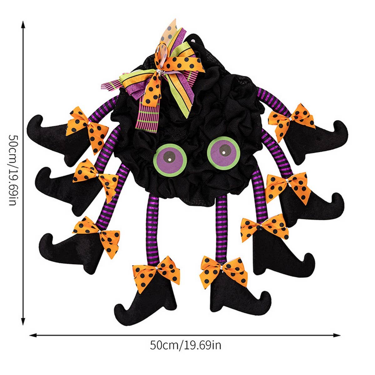 CWMM10264_HALLOWEEN MULTI-LEG SPIDER DOOR DECOR