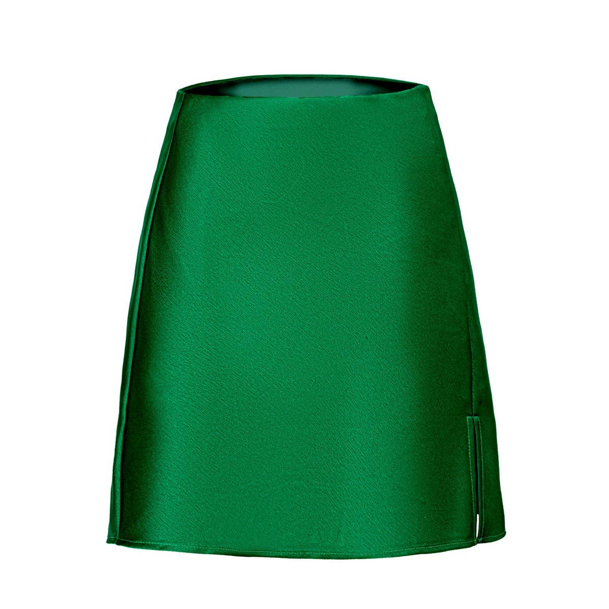 SOLID COLOR SATIN SLIT SKIRT SEXY A-LINE MINISKIRT_CWBSS0375