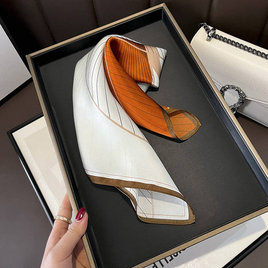 Silk Square Scarf - Elegant Mulberry Wrap