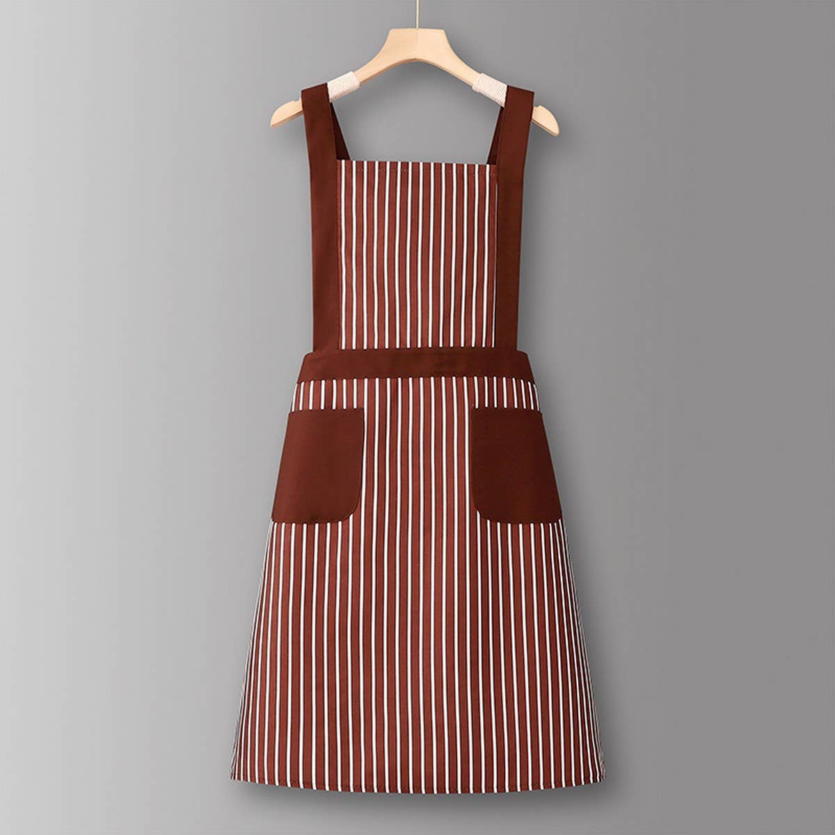 Houndstooth /Solid Color Waterproof Work Apron