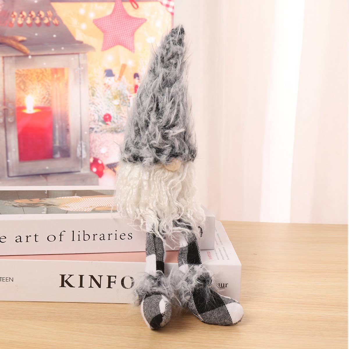 CHRISTMAS PLUSH FACELESS DOLL FIGURINE DECORATION