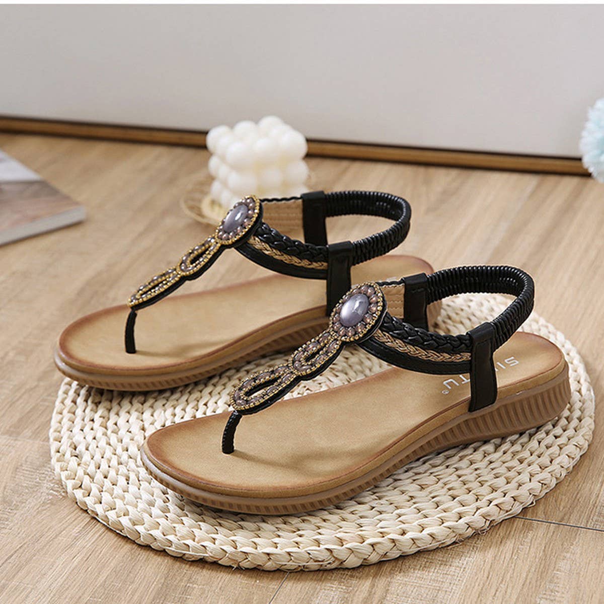 Women?™s Bohemian Sandals ??Round Toe Flats_CWSHS00240