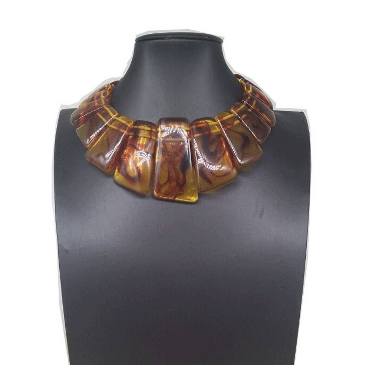 RETRO PERSONALITY RESIN GEOMETRIC NECKLACE_CWMM4726