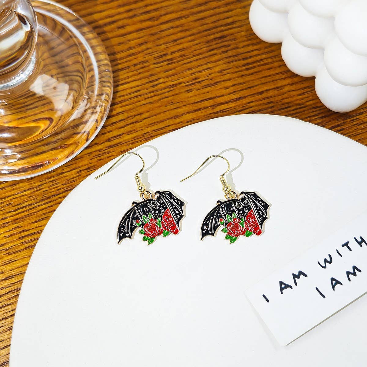 HALLOWEEN DARK FUNNY PERSONALITY EARRINGS