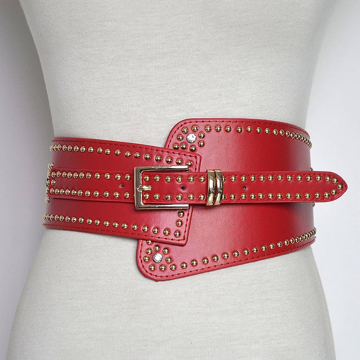 NEW FASHIONABLE FASHION RIVET WIDE BELT_CWABE0484