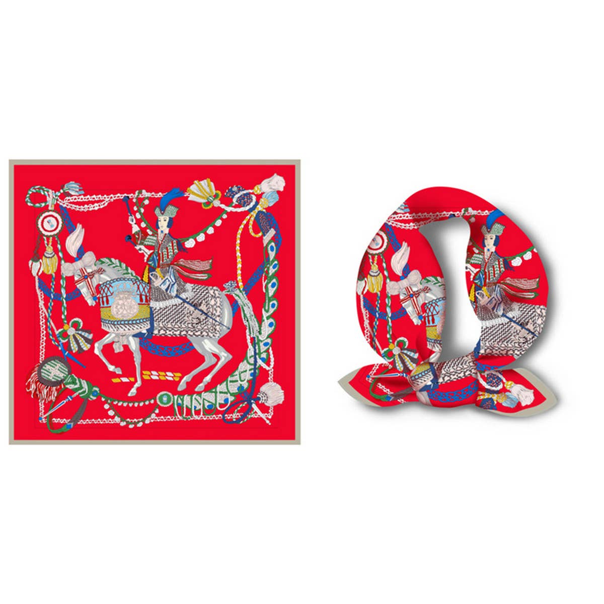 RETRO HOT SELLING PRINTED SQUARE SCARF_CWASC0658