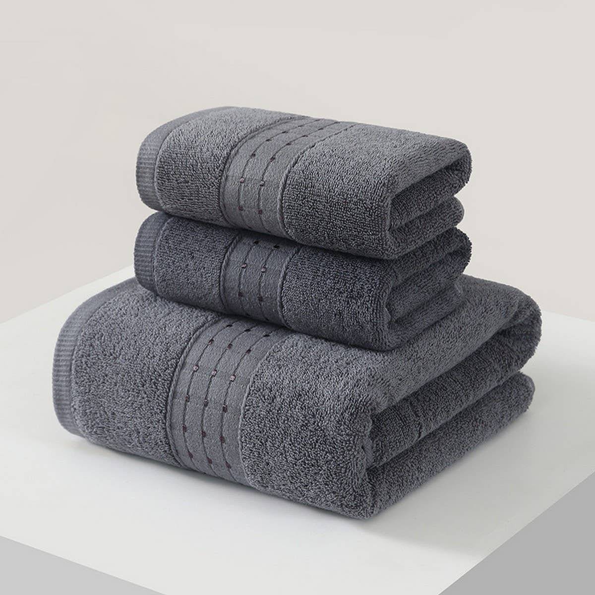 PURE COTTON THICK BATH TOWEL TWO PIECE SET_CWMM2275