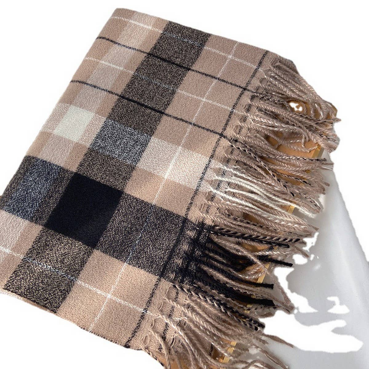 Plaid Scarf Shawl ??Classic Tartan Winter Wrap_CWASC1455
