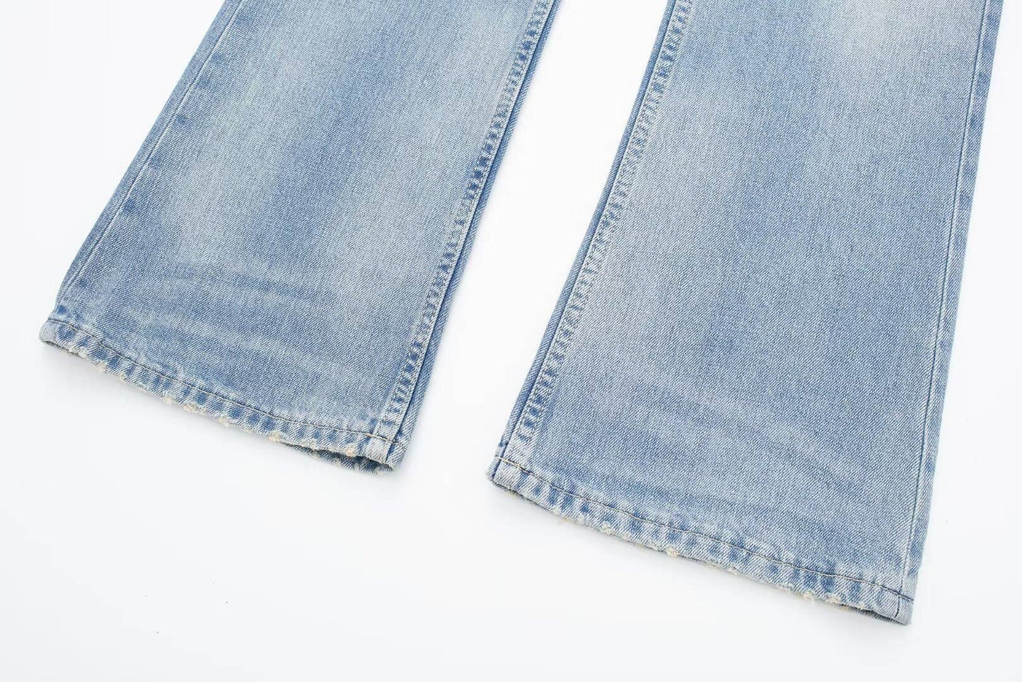 MID-RISE FLARED LONG JEANS FOR WOMEN