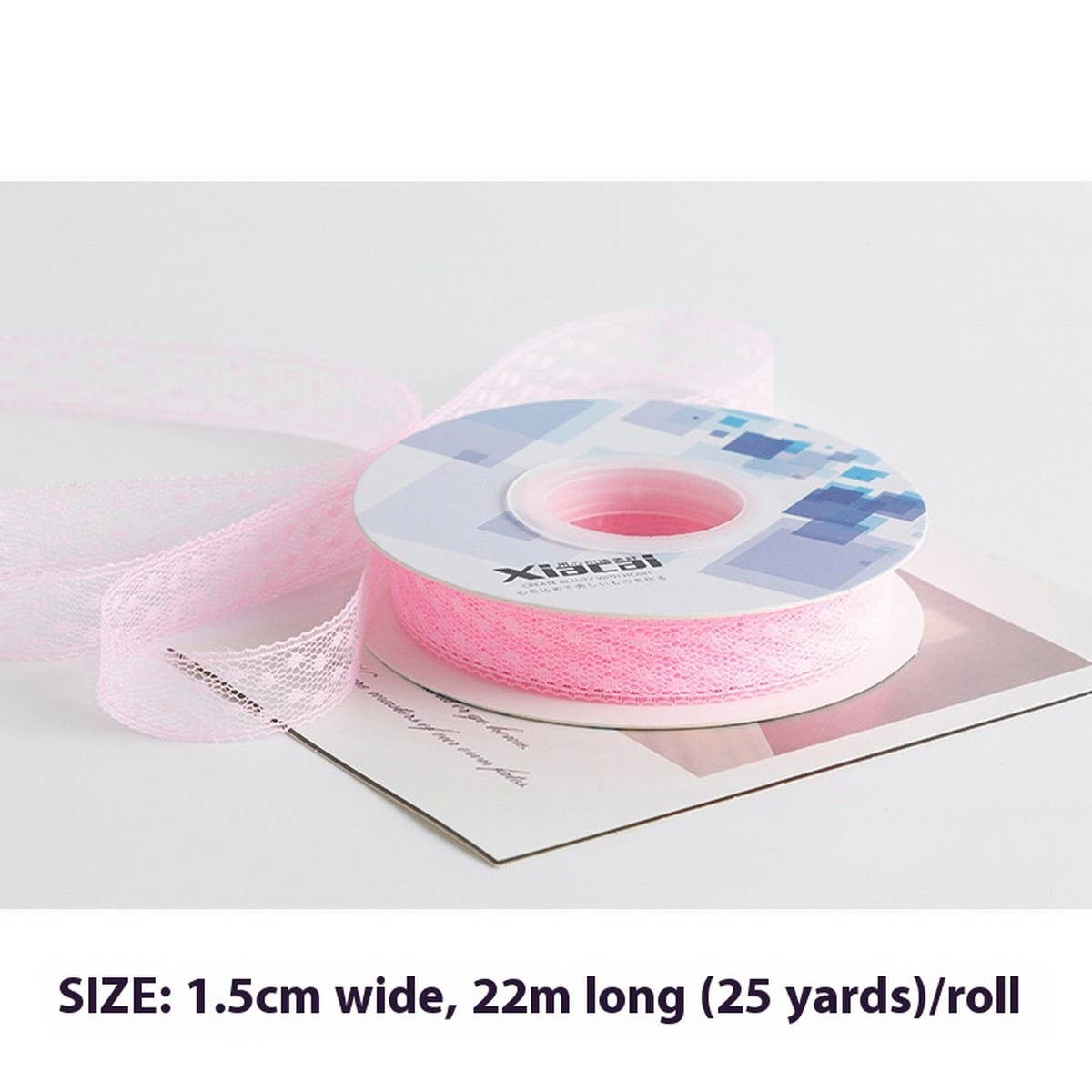 COLORFUL POLKA DOT LACE RIBBON DIY ACCESSORIES